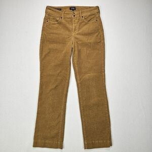 NYDJ Marilyn Straight Corduroy Pants Golden Yellow Size 6